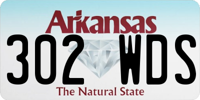 AR license plate 302WDS