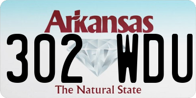AR license plate 302WDU