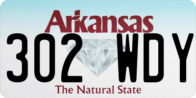 AR license plate 302WDY
