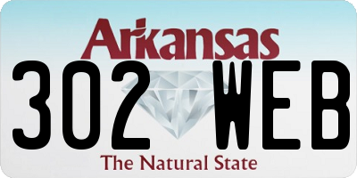 AR license plate 302WEB