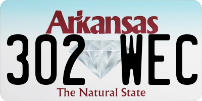 AR license plate 302WEC
