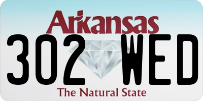 AR license plate 302WED