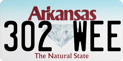 AR license plate 302WEE