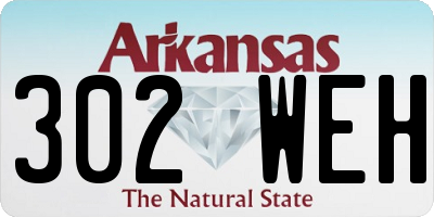 AR license plate 302WEH