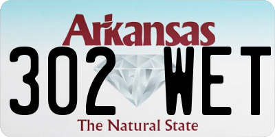 AR license plate 302WET