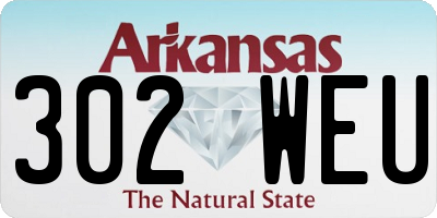 AR license plate 302WEU