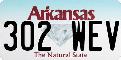 AR license plate 302WEV
