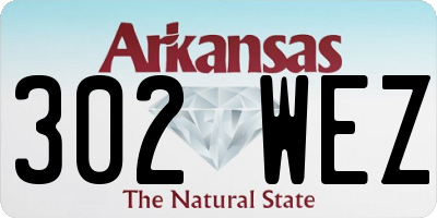 AR license plate 302WEZ