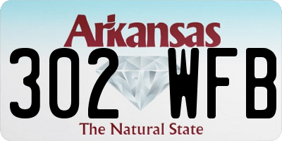 AR license plate 302WFB