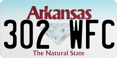 AR license plate 302WFC