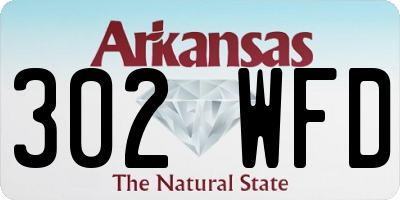 AR license plate 302WFD