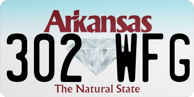 AR license plate 302WFG