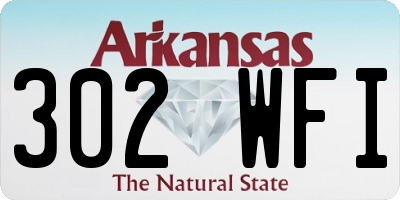 AR license plate 302WFI