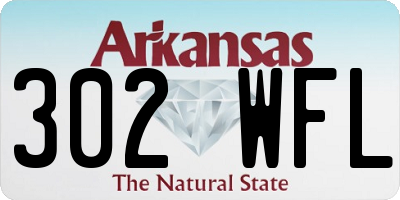 AR license plate 302WFL
