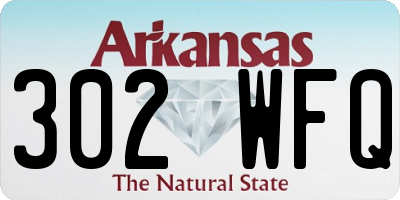 AR license plate 302WFQ
