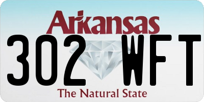 AR license plate 302WFT