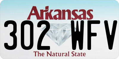 AR license plate 302WFV