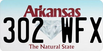 AR license plate 302WFX