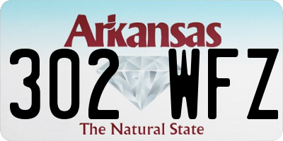 AR license plate 302WFZ