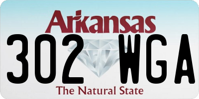AR license plate 302WGA