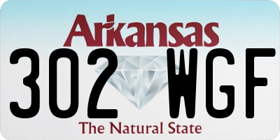AR license plate 302WGF