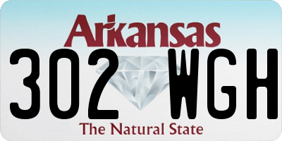 AR license plate 302WGH