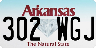 AR license plate 302WGJ
