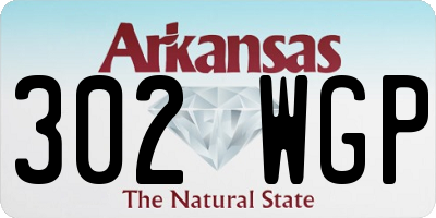AR license plate 302WGP
