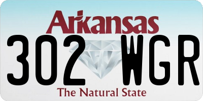 AR license plate 302WGR