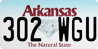 AR license plate 302WGU