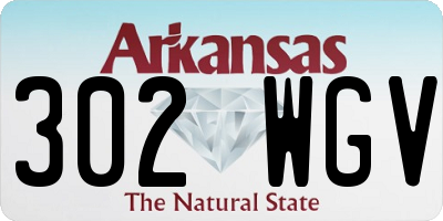 AR license plate 302WGV