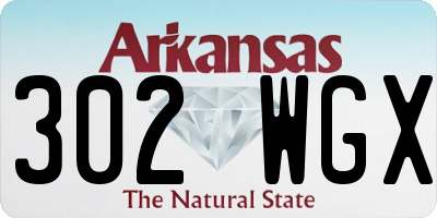 AR license plate 302WGX