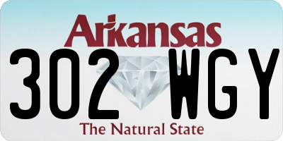 AR license plate 302WGY