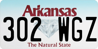 AR license plate 302WGZ