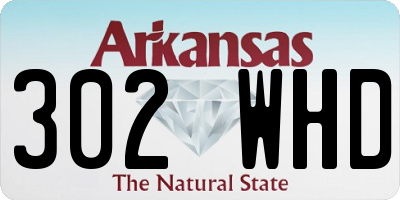 AR license plate 302WHD