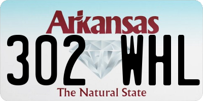 AR license plate 302WHL