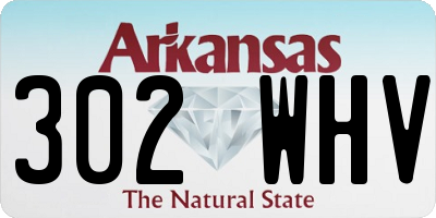 AR license plate 302WHV