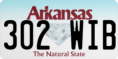 AR license plate 302WIB