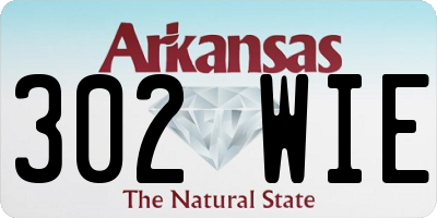 AR license plate 302WIE