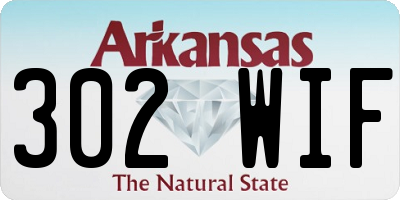 AR license plate 302WIF