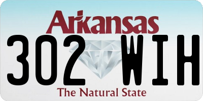 AR license plate 302WIH