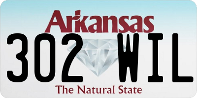 AR license plate 302WIL