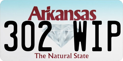 AR license plate 302WIP