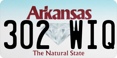 AR license plate 302WIQ