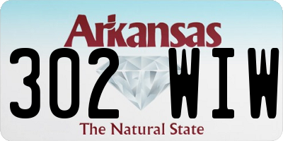 AR license plate 302WIW