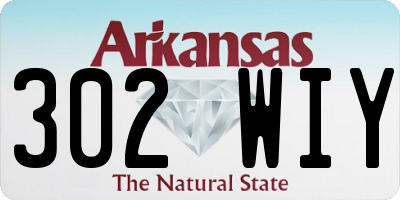 AR license plate 302WIY