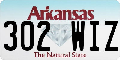AR license plate 302WIZ