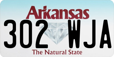AR license plate 302WJA