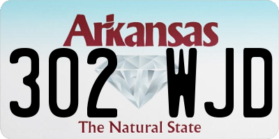 AR license plate 302WJD