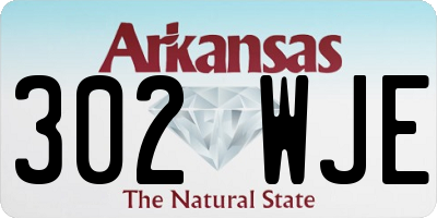 AR license plate 302WJE